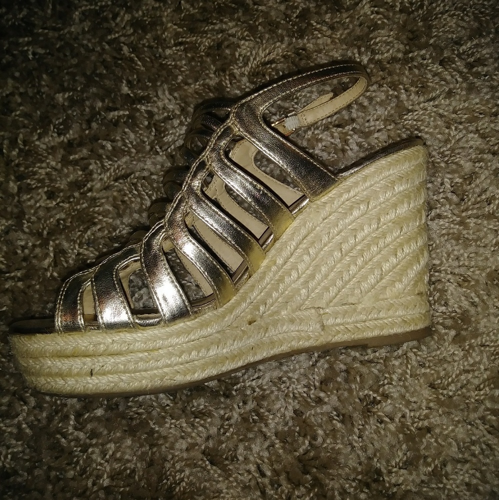 🔥 Metallic wedges - Picture 3 of 3